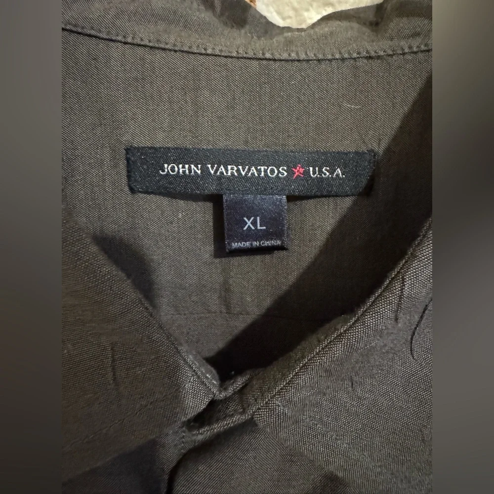 John Varvatos USA Button-Up Shirt Men’s XL Long Sleeve 100% Cotton Casual - Picture 2 of 7